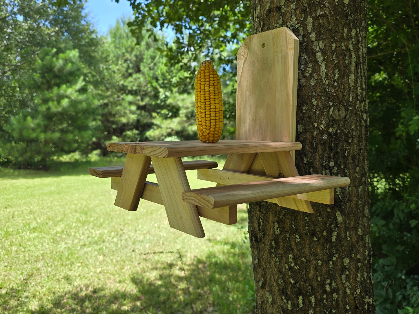 Squirrel Picnic Table Feeder