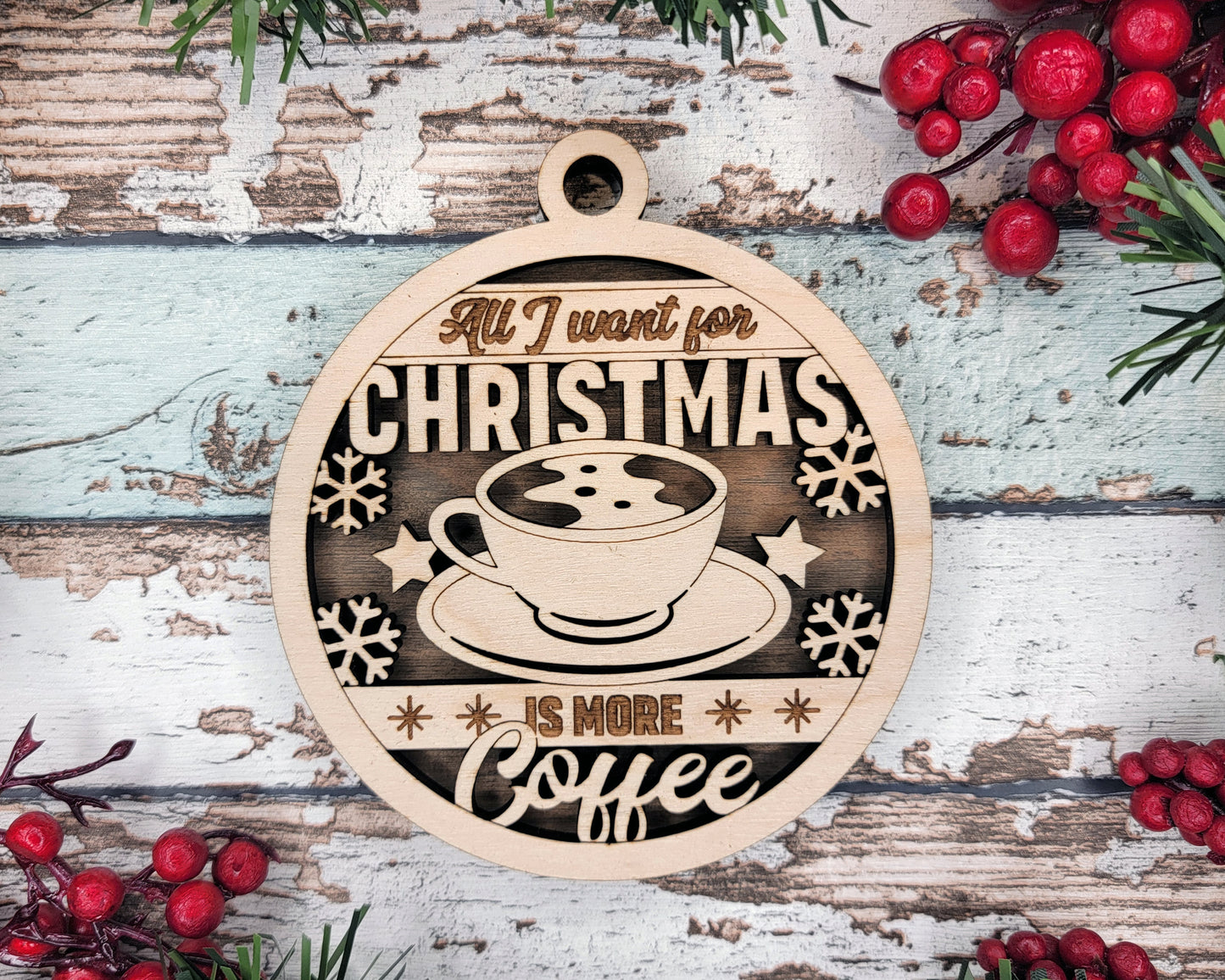 More Coffee Christmas Ornament