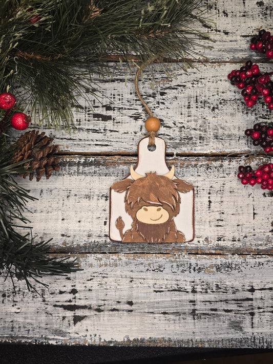 Highland Cow Serving Board