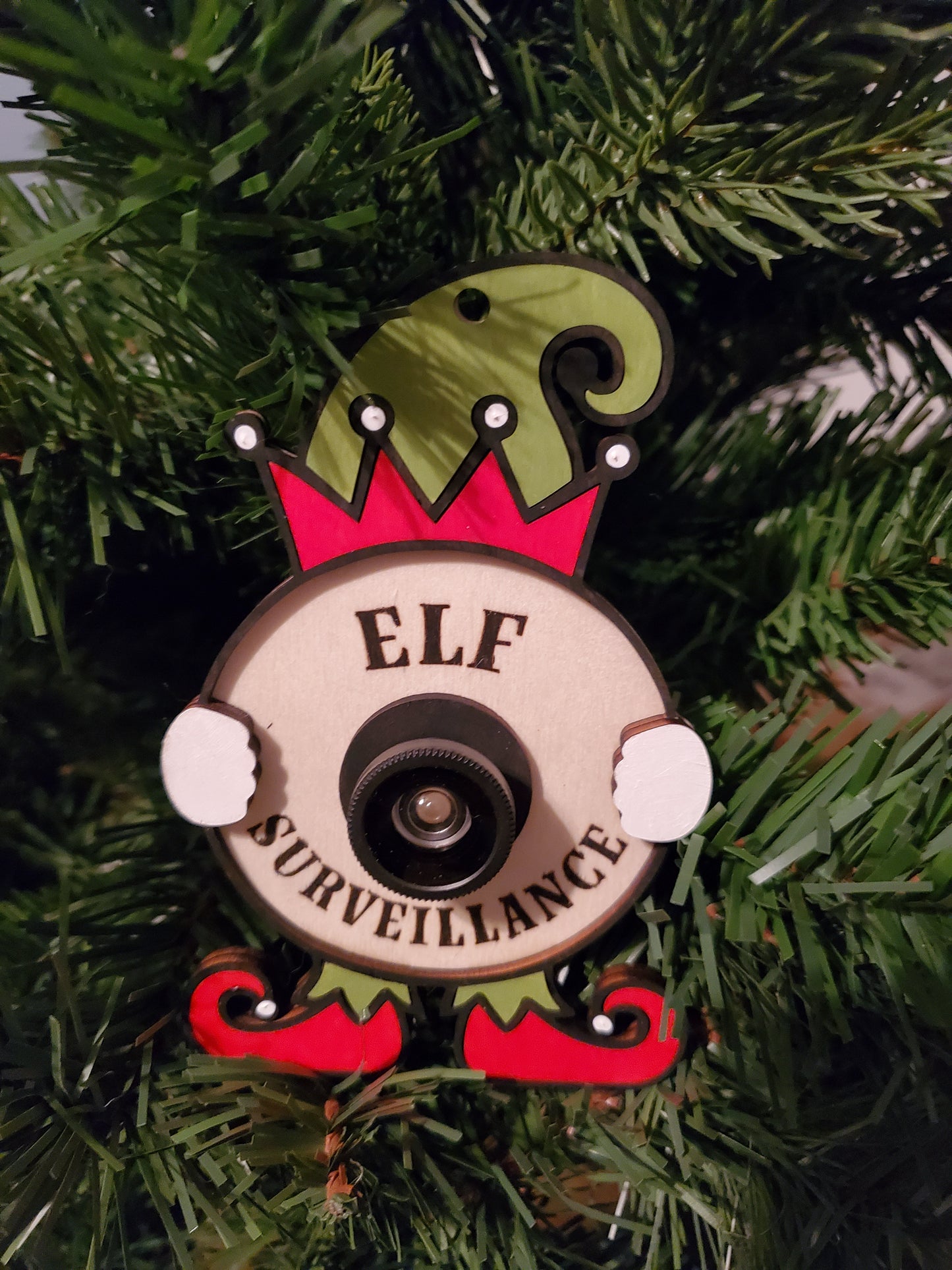 Elf Surveillance Ornament