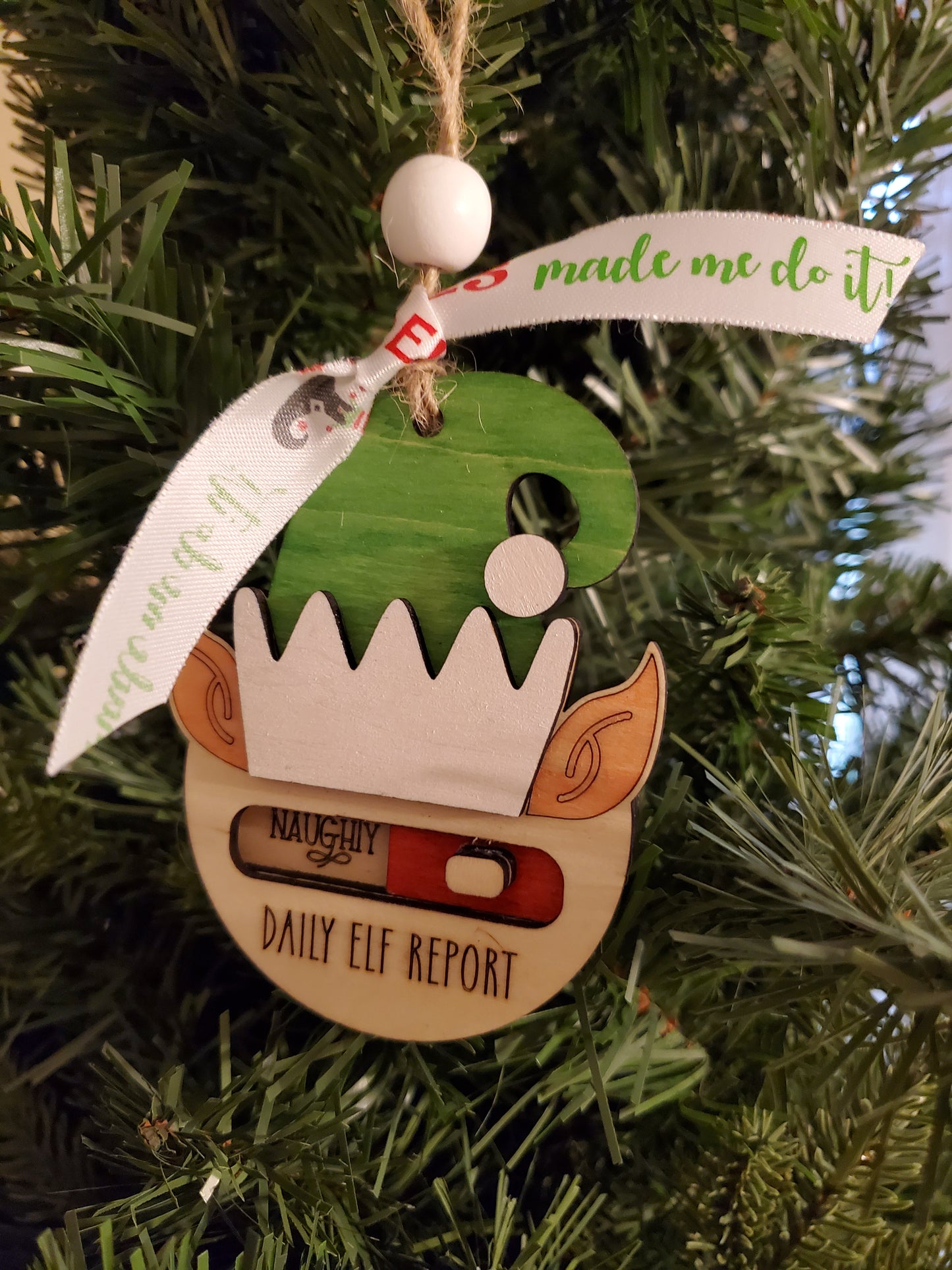 Elf Report Ornament