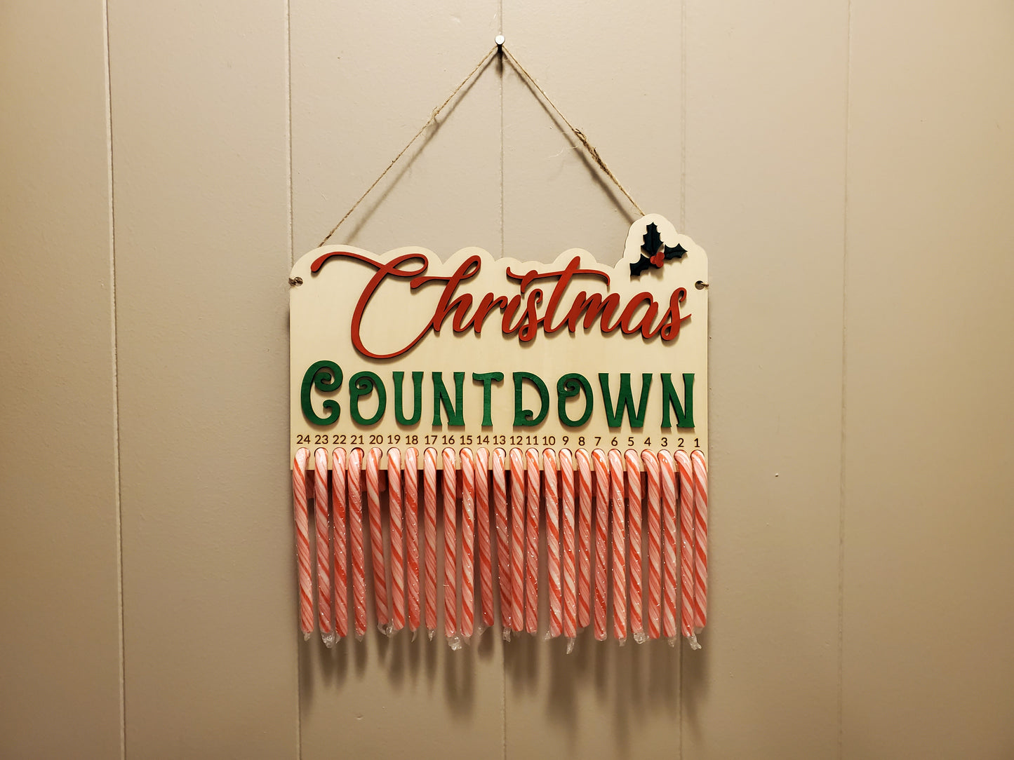 Christmas Candy Cane Countdown