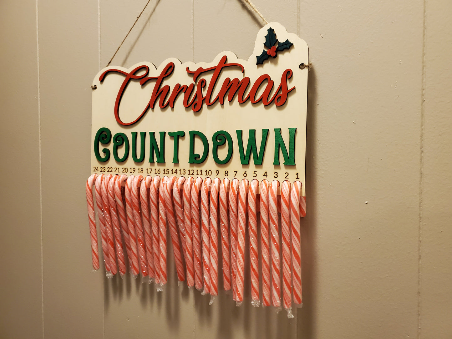 Christmas Candy Cane Countdown