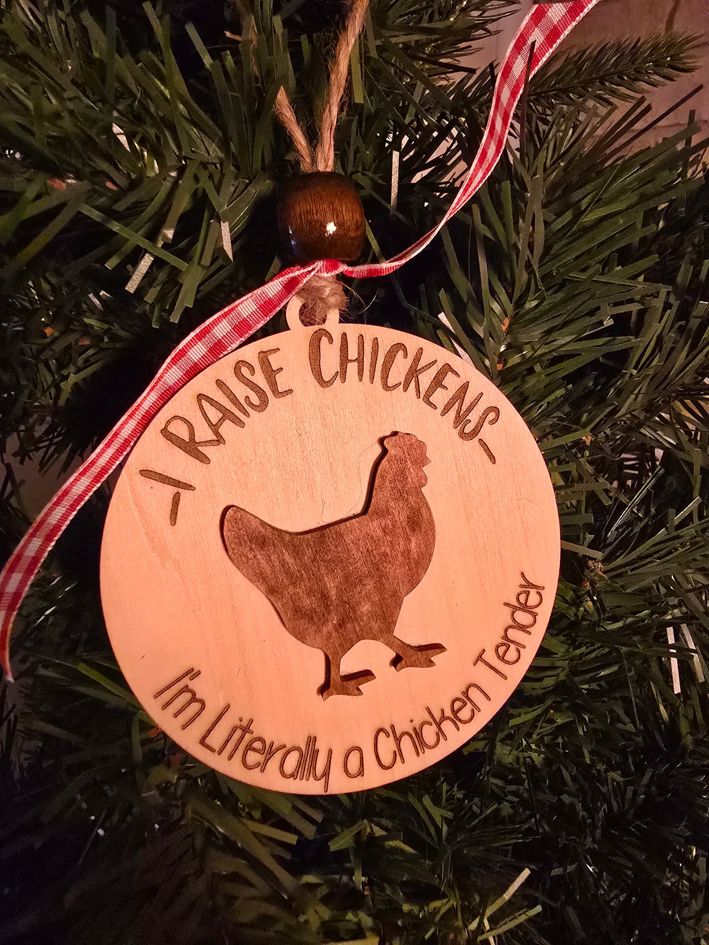 I Raise Chickens Ornament