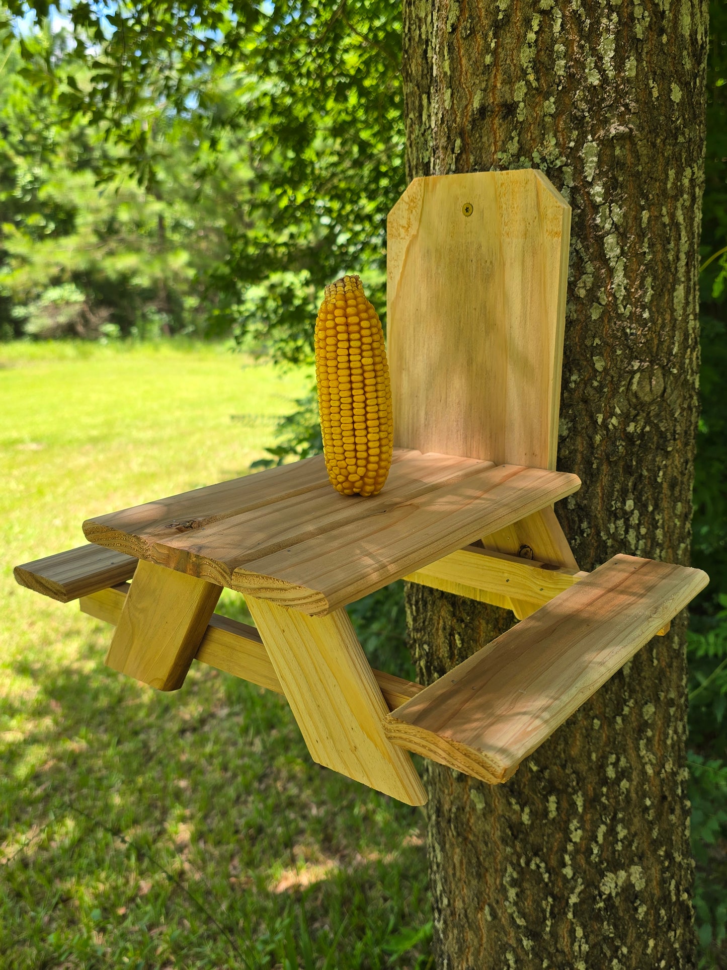 Squirrel Picnic Table Feeder