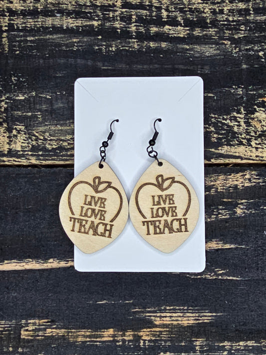 Live Love Teach Earrings