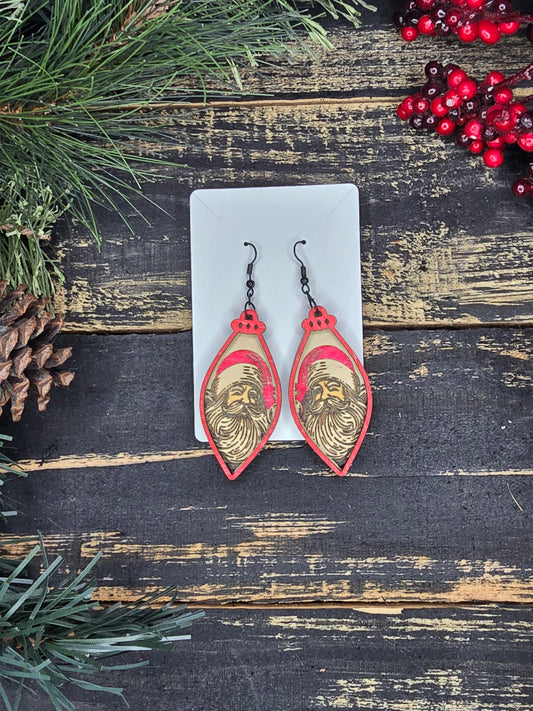 Vintage Santa Bulb Earrings