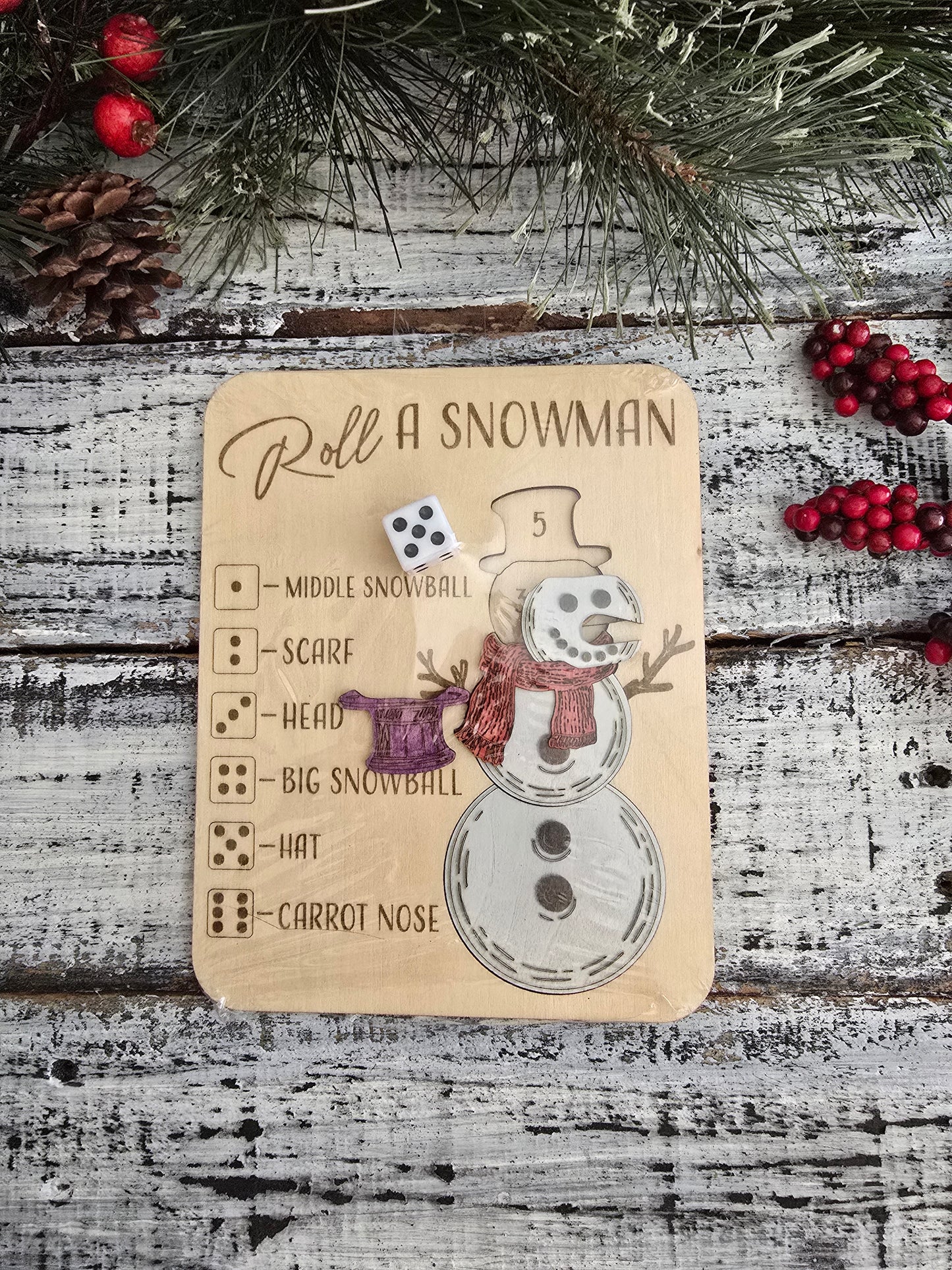 Roll A Snowman Puzzle