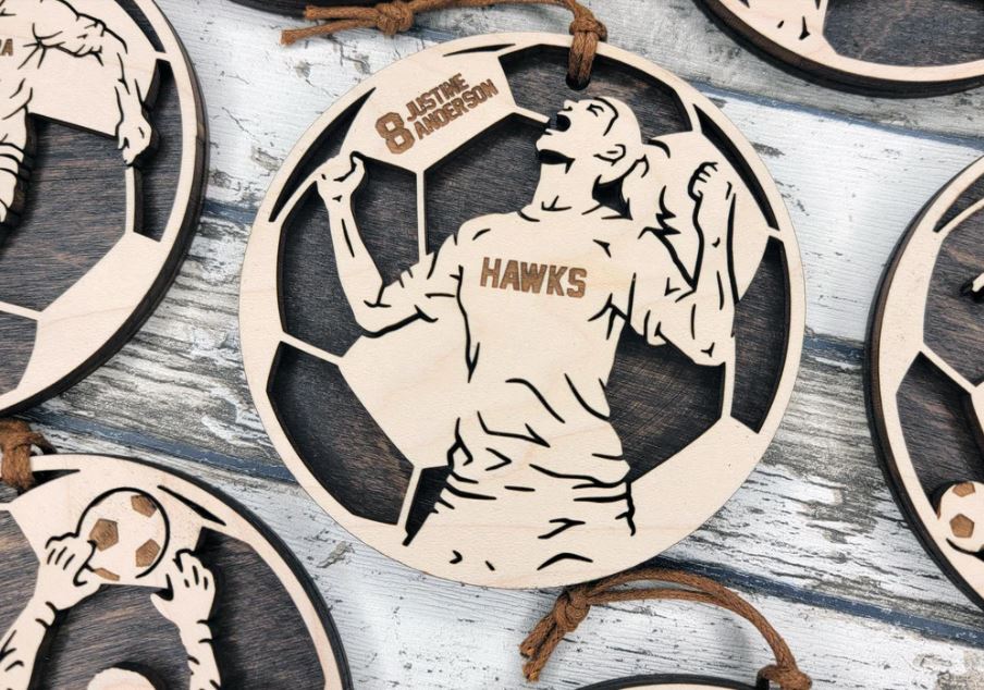Stadium Spotlight Soccer Ornaments