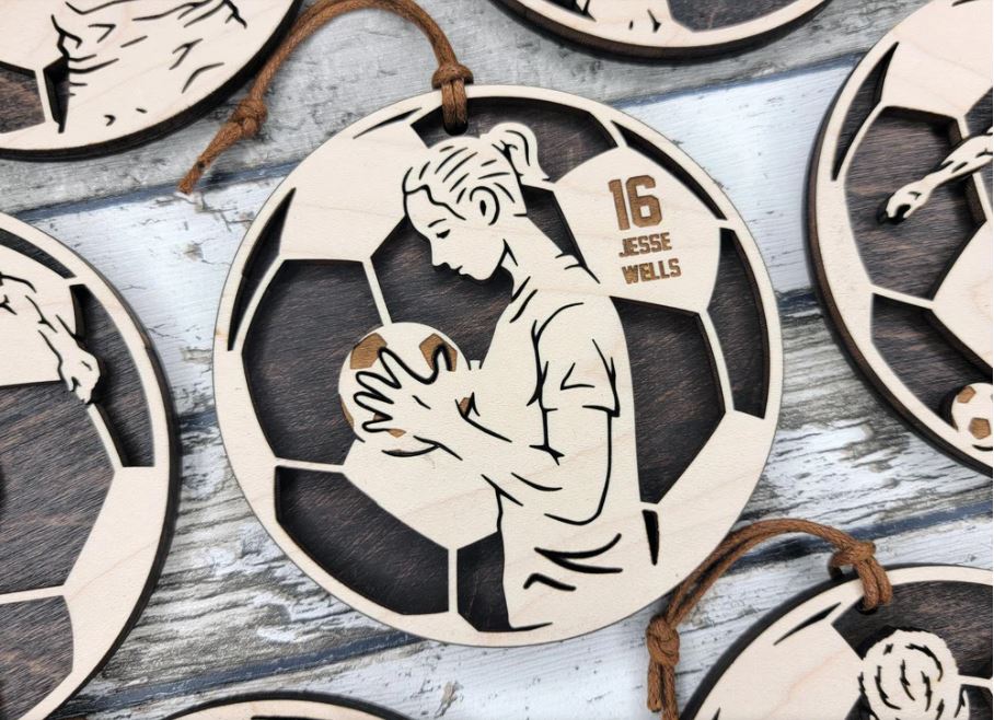 Stadium Spotlight Soccer Ornaments