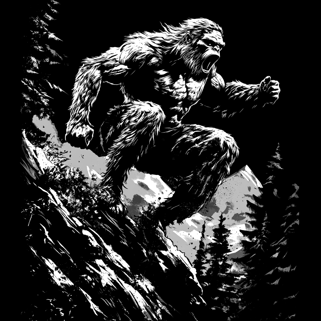 Slate Coasters - Bigfoot Second Set