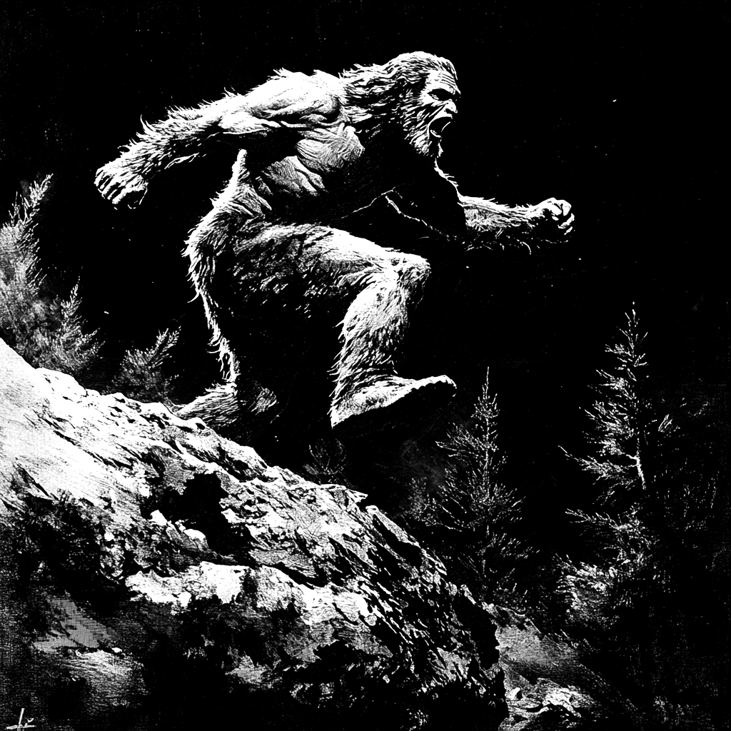 Slate Coasters - Bigfoot Second Set
