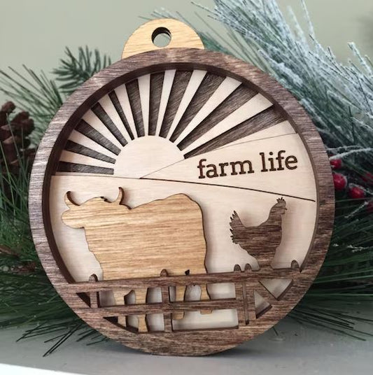 Farm Life Ornament