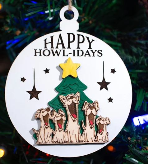 Happy Howl-idays Ornament