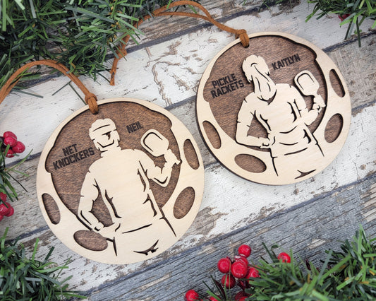 Pickleball Customizable Ornament