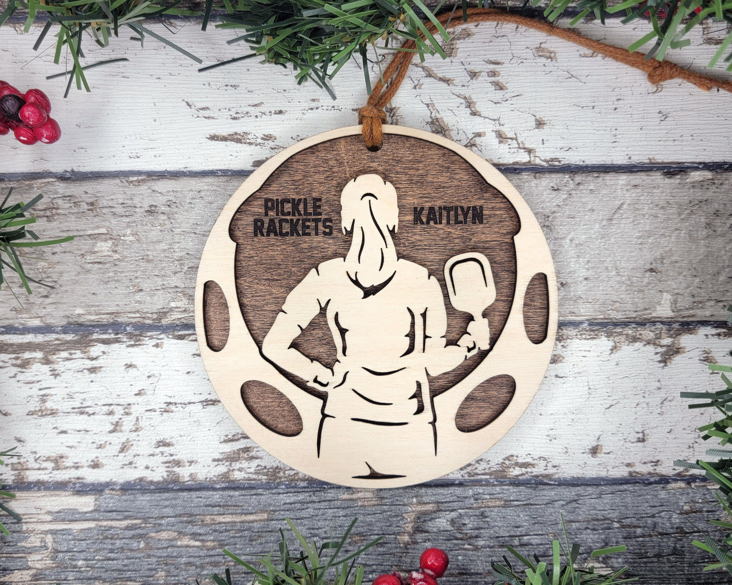 Pickleball Customizable Ornament