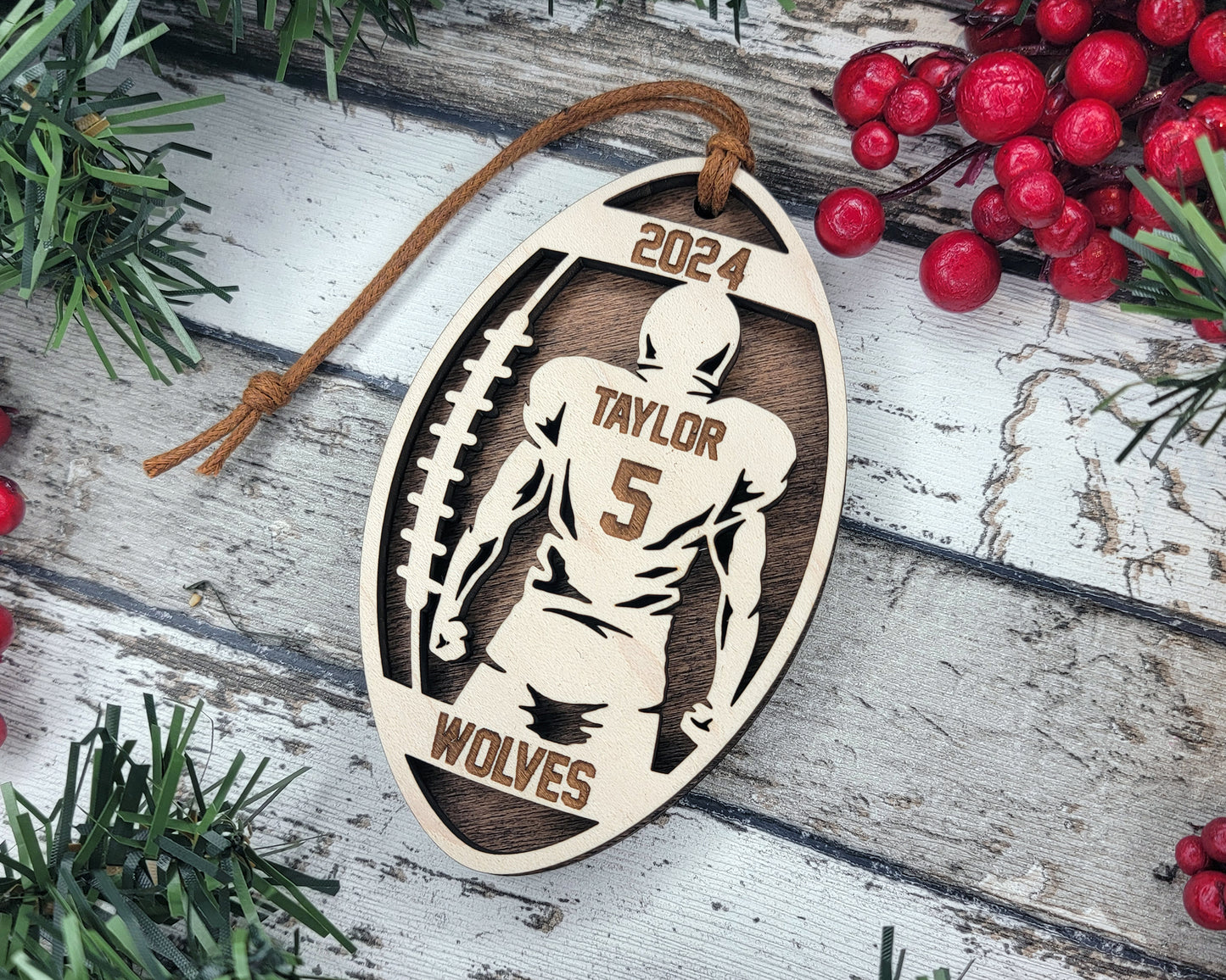 Football Customizable Ornament