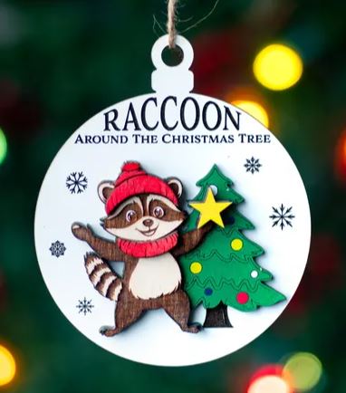 Raccoon Around the Christmas Tree