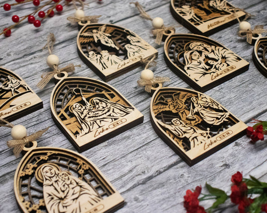 Arched Christmas Story Ornaments