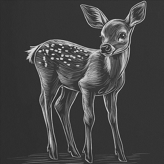 Slate Coaster - Deer