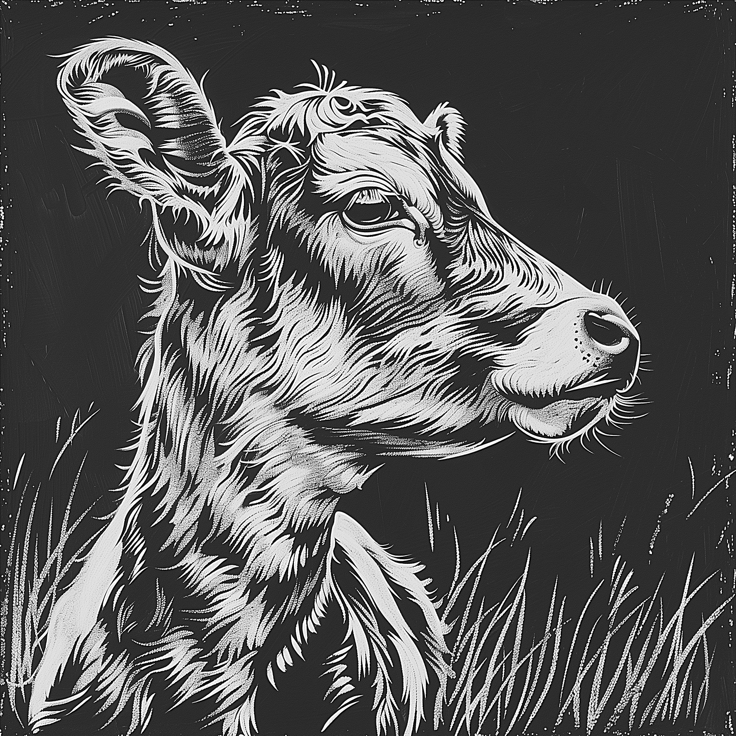 Slate Coaster - Farm Animals
