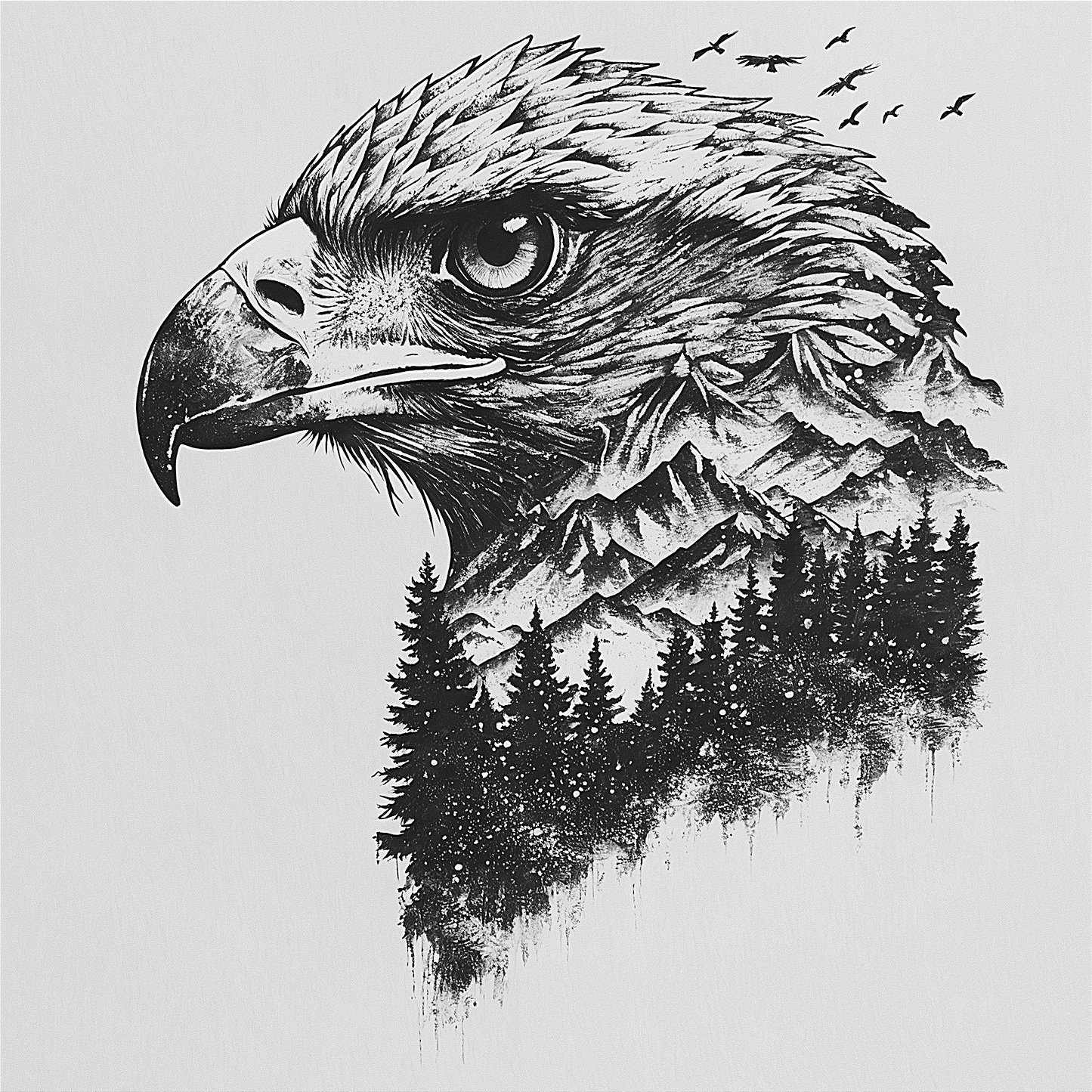 Slate Coaster - Birds