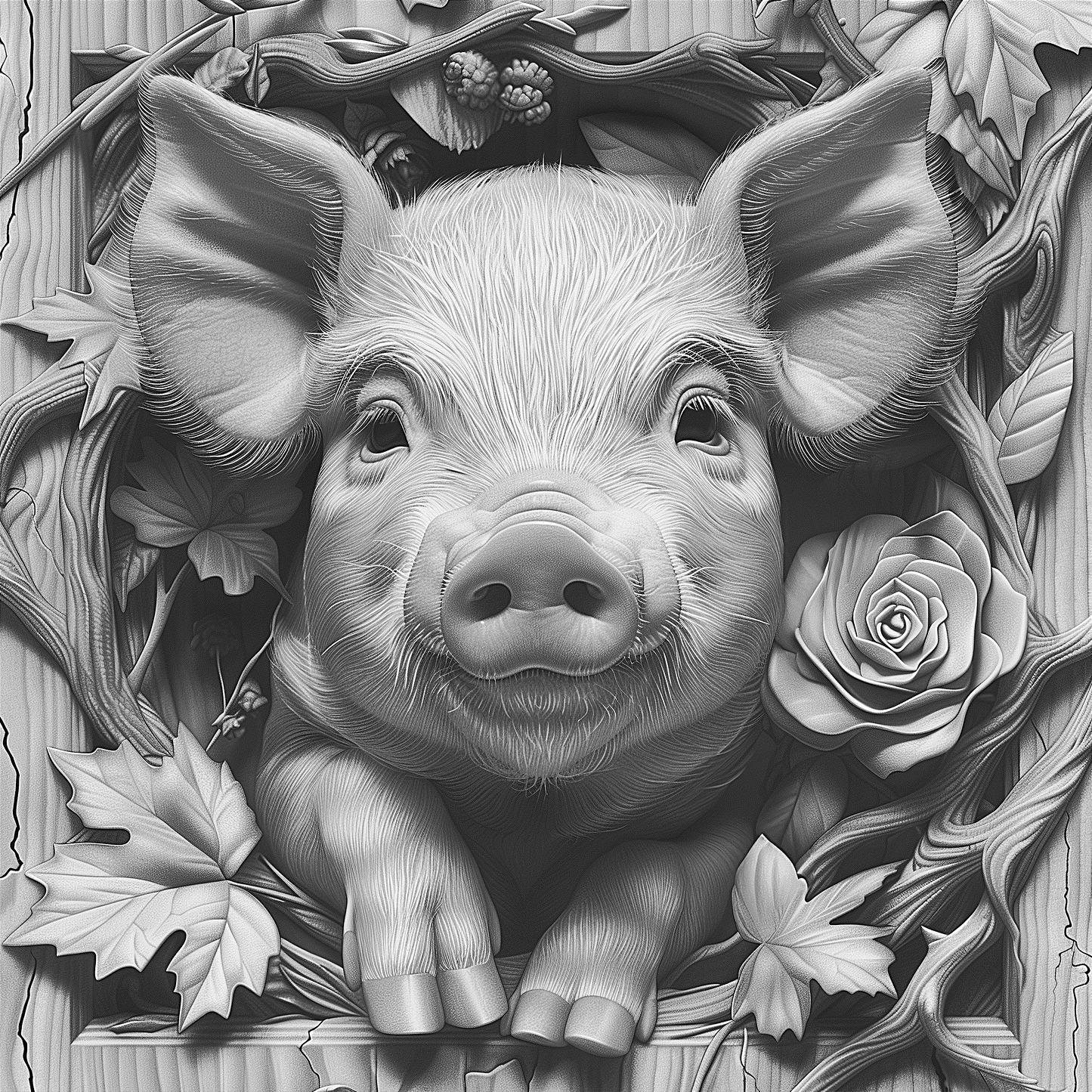 Slate Coaster - Farm Animals